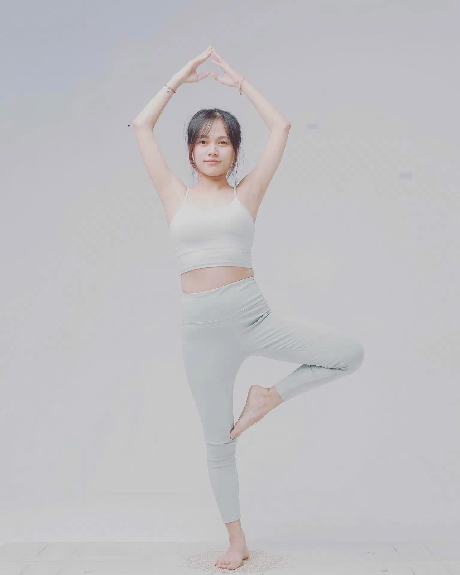 Yoga practice at Umi Yoga studio in Da Nang